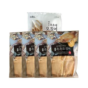 어부예찬 국내산 촉촉오징어 왕특대 8미(2미X4봉)+오징어채 1봉(50g)