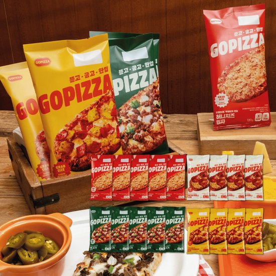[GOPIZZA] 고피자 18팩 (불고기 5팩, 허니치즈 5팩, 페퍼로니 4팩, 포테이토앤베이컨 4팩)