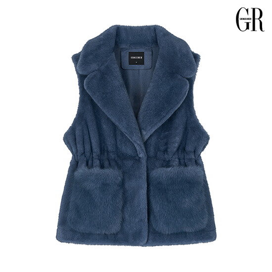 26FW Faux 밍크 셔링 베스트 4