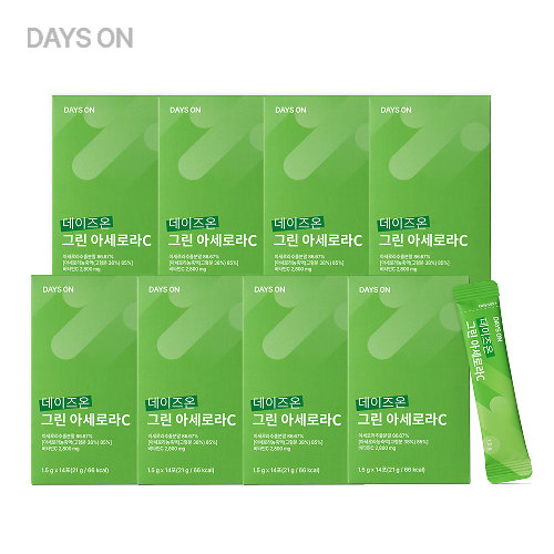 [싱글]데이즈온 그린 아세로라C 8박스(1.5g x 14포 x 8박스)