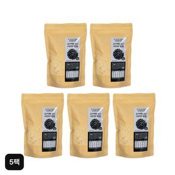 (방송에서만/맛책임제) 국내산 서리태 콩가루 (250g x 5팩, 총 1.25kg)
