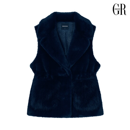 26FW Faux 밍크 셔링 베스트 3