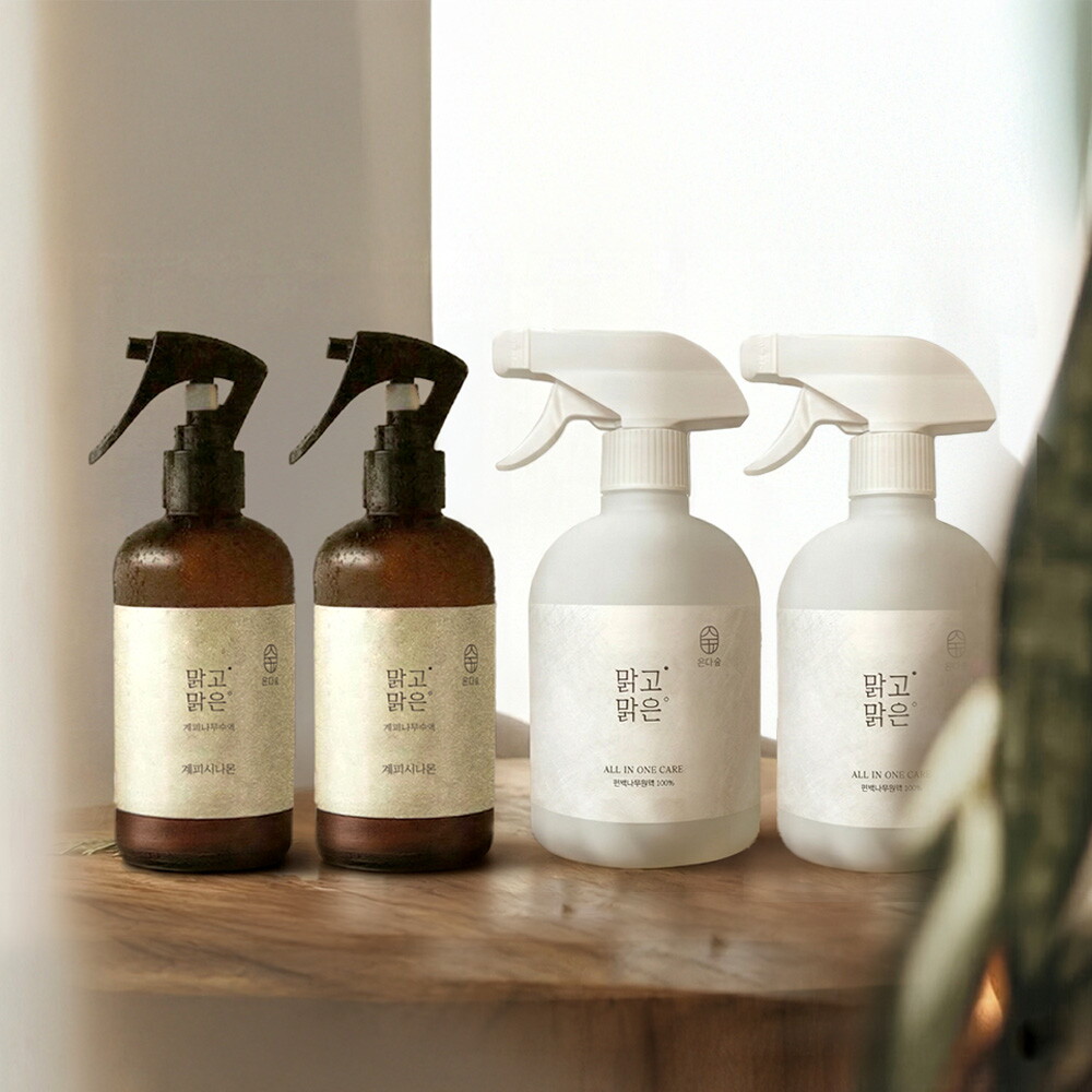 [올해마지막찬스] 계피수 250ml*2개 + 편백수 탈취제 500ml*2개
