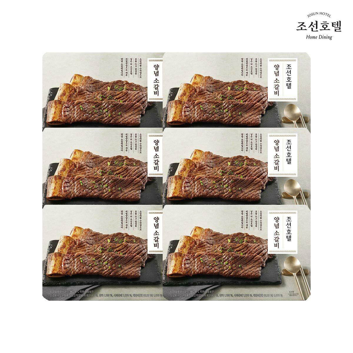 [국민카드5%할인]26) 조선호텔 양념 소갈비 수제 포갈비 600g X 6팩(3.6kg)