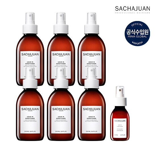 ★최유라쇼★ 사샤후안 리브인 컨디셔너 250ml * 6통 + 100ml*1통