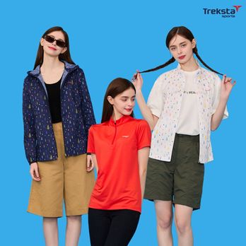 트렉스타스포츠 여성 올인원(집업티+베스트+점퍼)