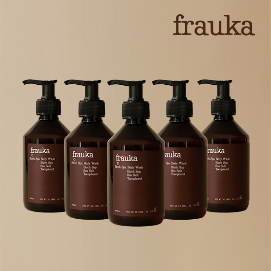 [단한번 패키지] 프라우카 버치 바디워시 300ml*5