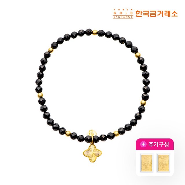 [한국금거래소]24K 순금 럭키 젬스톤 팔찌