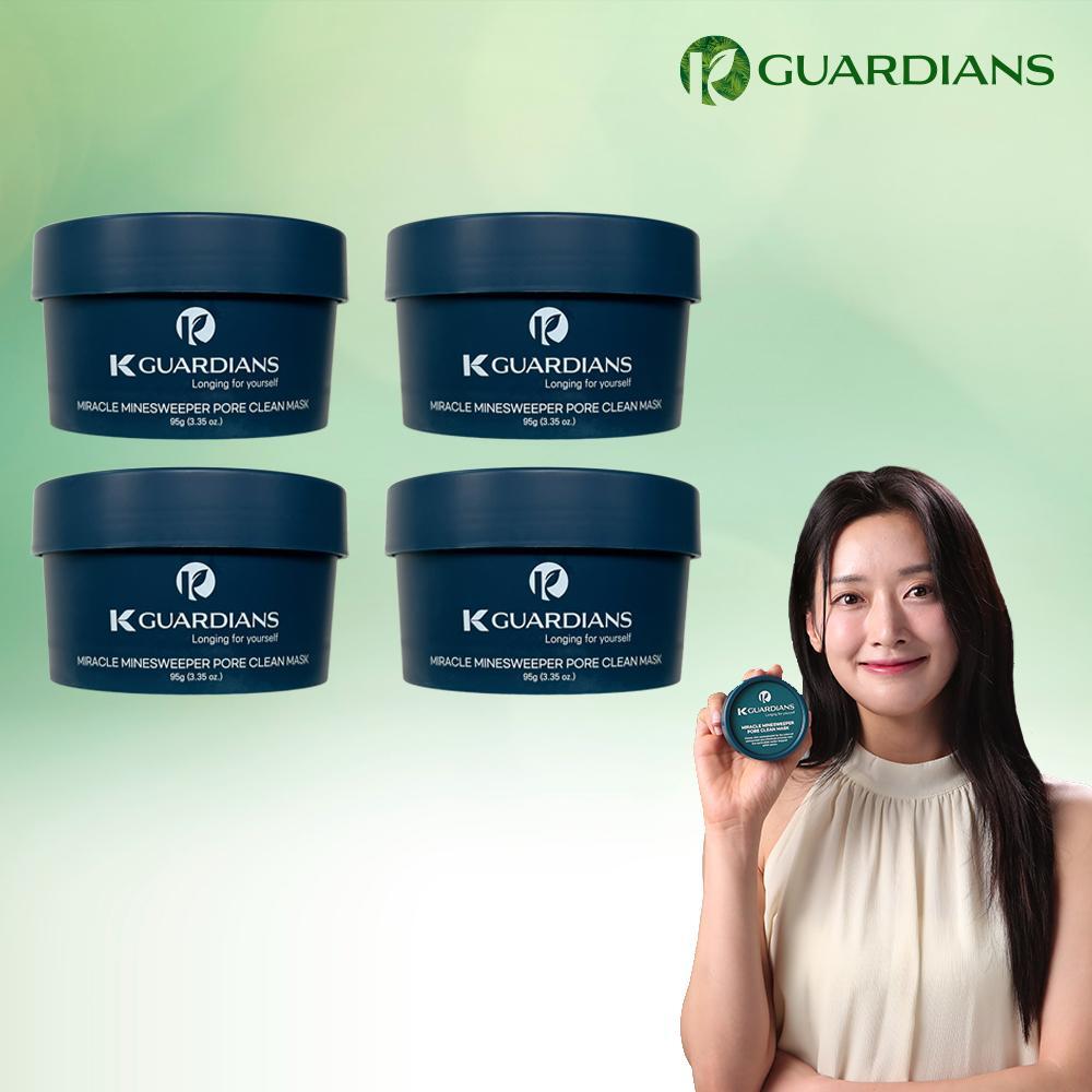 [롯데 단독 파격패키지]미라클  마인스위퍼 포어 클린 마스크 95g x 4개