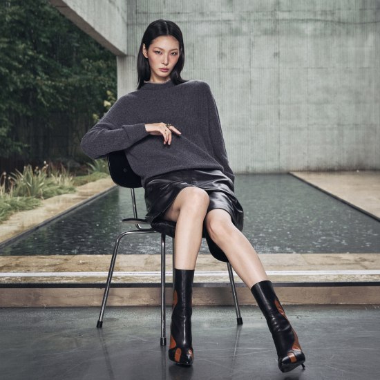 르네크루 26FW 이태리 램스킨 숏츠 2