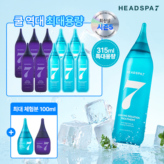 [폭염극복패키지] 트리플 315ml 5병+쿨 315ml 5병+체험분)트리플 50ml 1병+체험분)쿨 50ml 1병