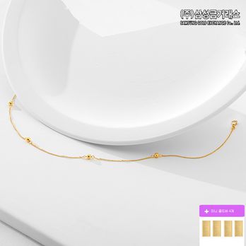 (주)삼성금거래소 24K 순금 볼 체인 목걸이 3.75g+순금4개