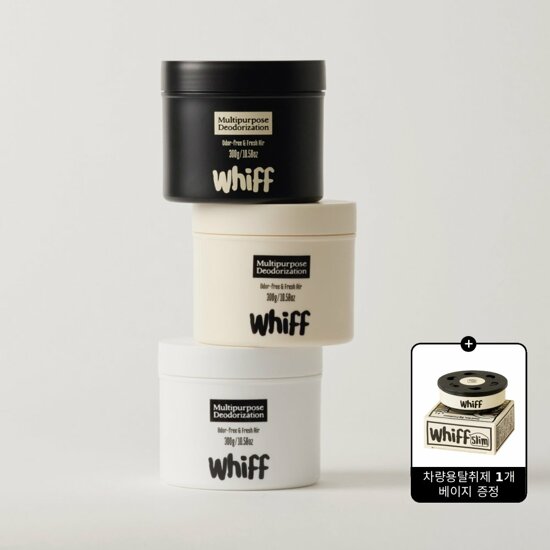 위프whiff 악취제거 실내탈취제 300g 총 6종+차량용 슬림1개증정  3