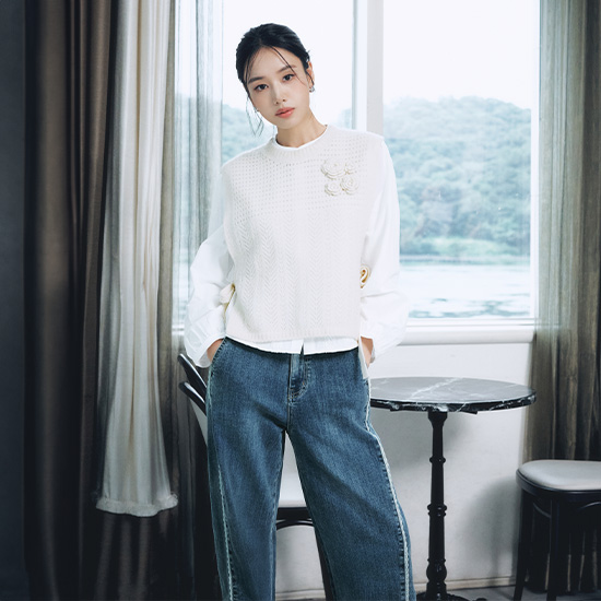 [미리주문10%]26FW 레이스 트랙 커브드 데님 3