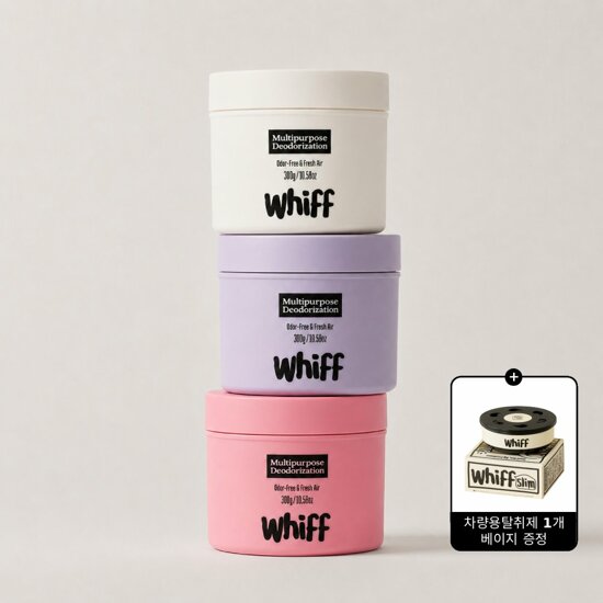 위프whiff 악취제거 실내탈취제 300g 총 6종+차량용 슬림1개증정  2