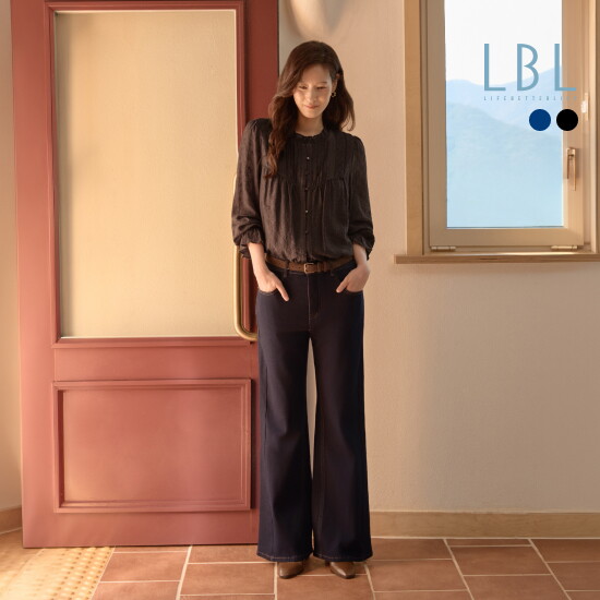 ○[LBL X 로라애슐리] 26FW 로라 자수 데님팬츠 4