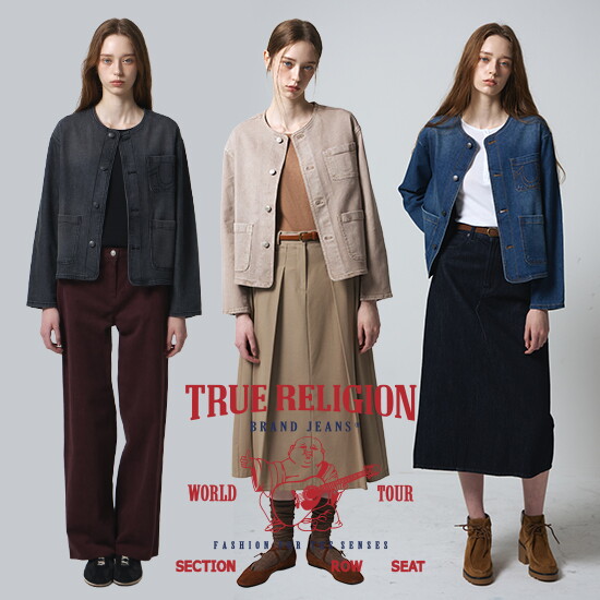 ● 트루릴리전 26FW 여성 데님 자켓 1종