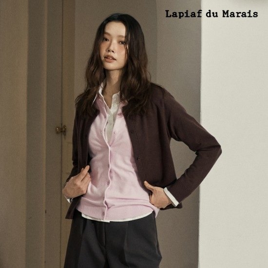 라삐아프 26FW 오픈업 베스트+가디건 레이어드 세트 2