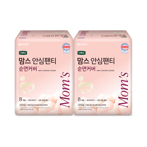 맘스안심팬티 순면커버 8개입X2개
