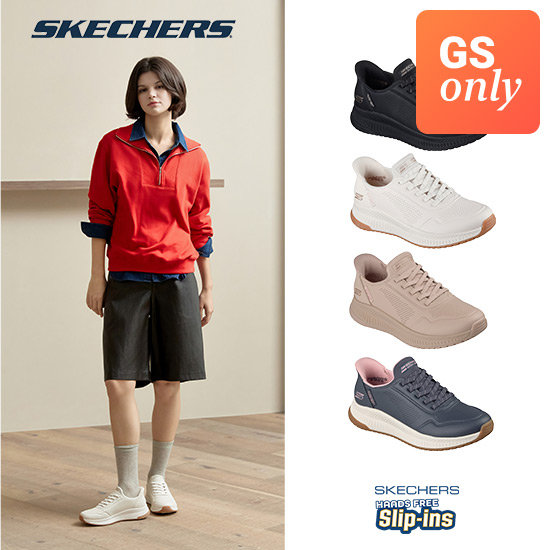 스케쳐스 26FW 최신상 여성용 밥스스쿼드 슬립인스 워킹화