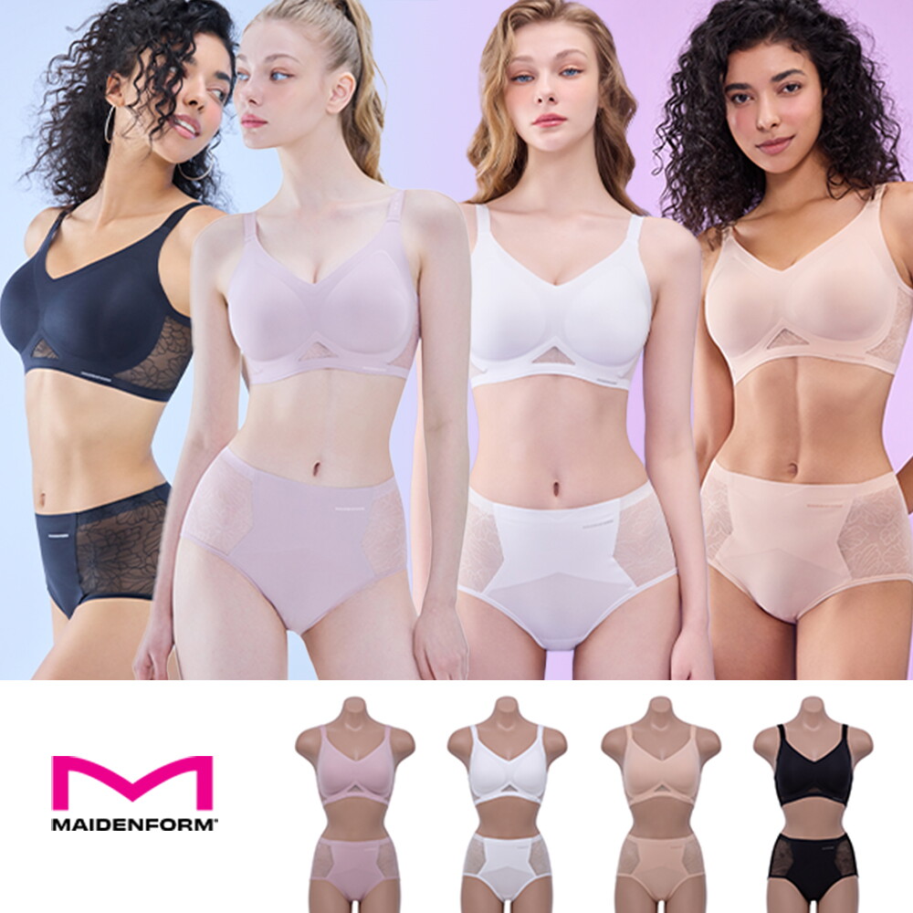 ★메이든폼 MAIDENFORM 에어로 컨투어 리프팅 브라팬티4세트