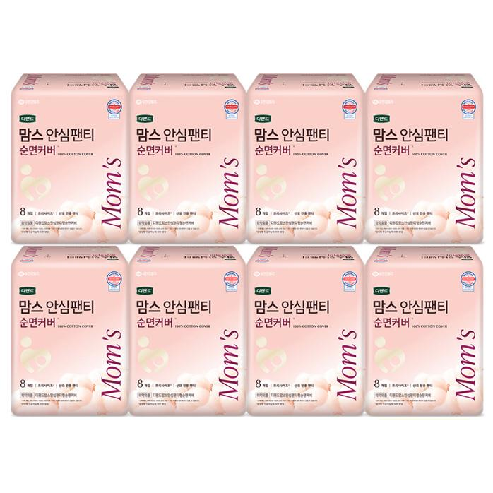 맘스안심팬티 순면커버 8개입X8개
