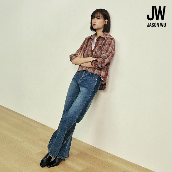 제이슨우 26FW Esme 틴업 컨투어링 와이드 데님 (2 COLORS)