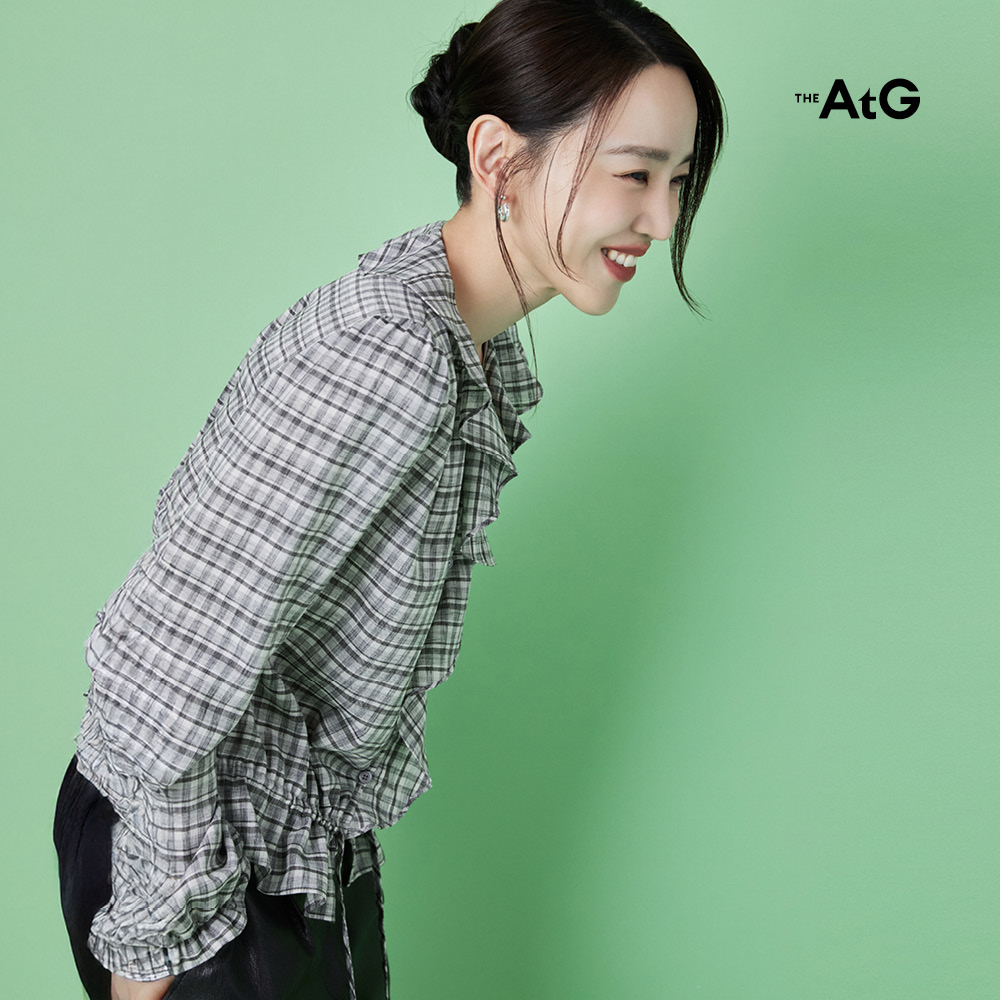 26FW 페플럼 체크 블라우스 2종 3