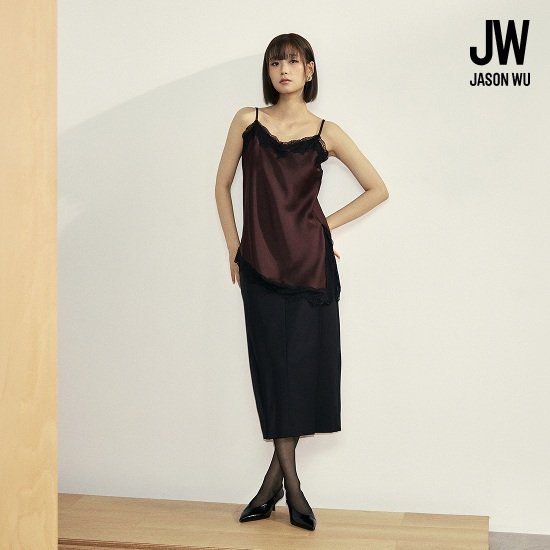 제이슨우 26FW Nadine 어텀 링클프리 라운드 턱 스커트 (2 COLORS) 2