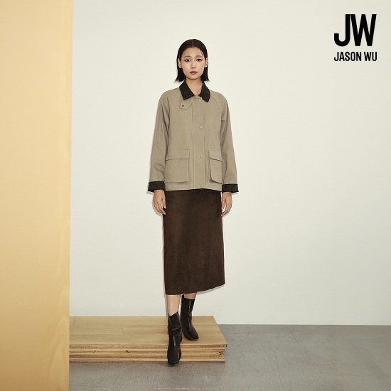 제이슨우 26FW Madison FAUX 스웨이드 스커트 (2 COLORS) 2