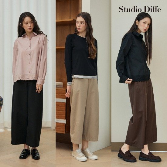 스튜디오디페 26FW 벌룬핏 크롭 팬츠 2종 4