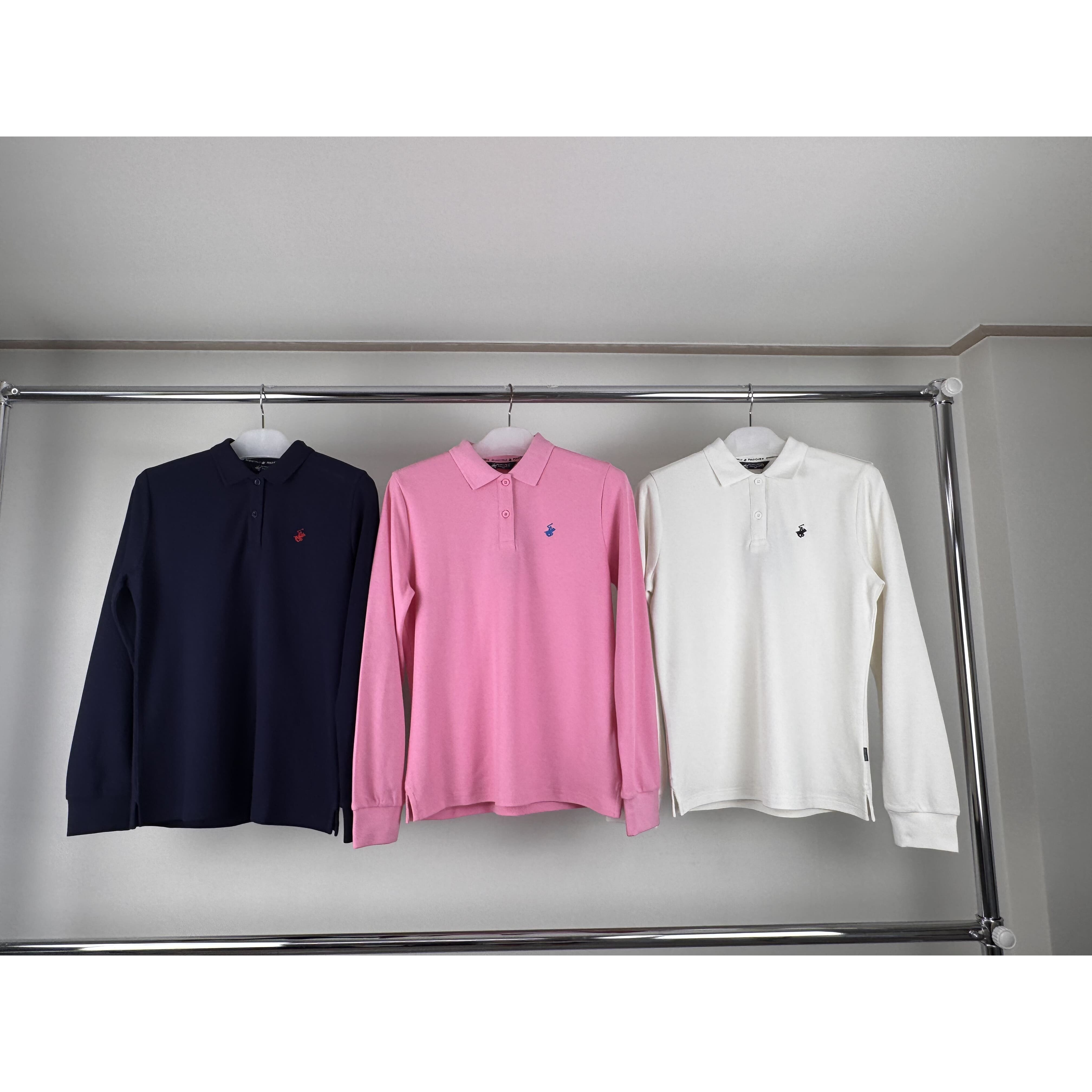 ○비버리힐스폴로클럽 26FW 여성 롱슬리브 PK 티셔츠 3종