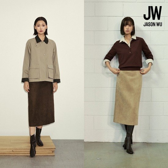 제이슨우 26FW Madison FAUX 스웨이드 스커트 (2 COLORS) 3
