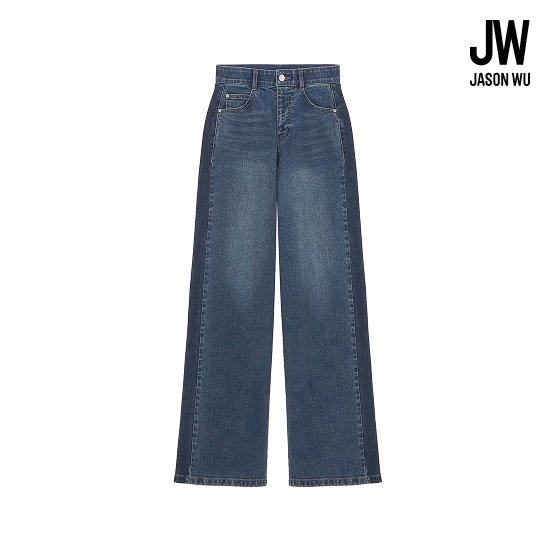 제이슨우 26FW Esme 틴업 컨투어링 와이드 데님 (2 COLORS) 4