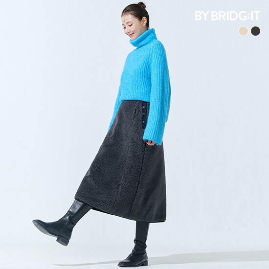 26FW 플리스 리버시블 스커트 1종 3