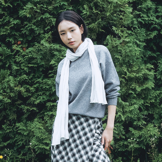 26FW 플리츠 스카프 3종