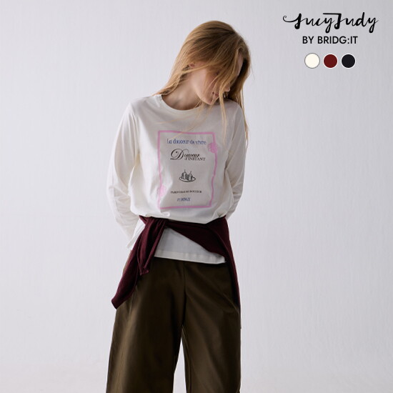 ○ [바이브리짓X쥬시쥬디] 26FW 아트웍 티블라우스 3종 3