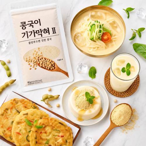 [조계숙 명인] (방송중에만3봉더)콩국이 기가막혀(콩국물 가루) 90g x 16봉 4