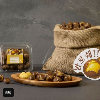 (방송중 1팩 더!)밤로쉐 신선밤 500g x 5팩