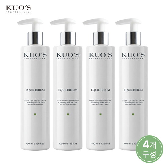 ★전체매진★ 쿠스 이퀼리브리엄 밀크 크리닝 프로페셔널패키지 400ml * 4