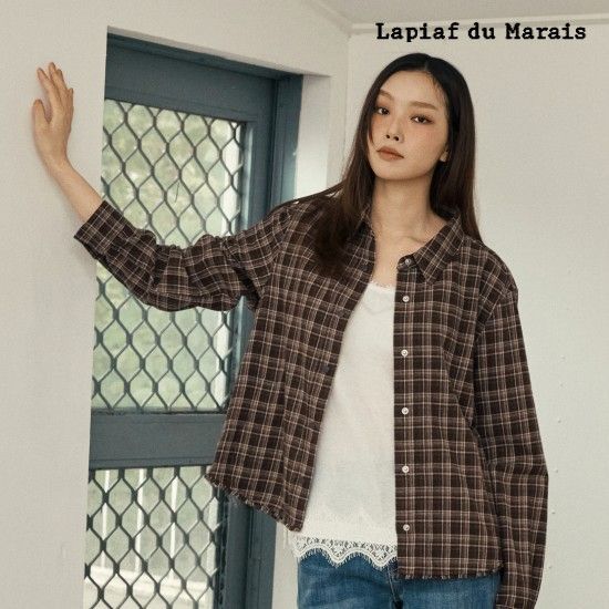 라삐아프 26FW 레이스 디테일 니트탑 2종(블랙+크림) 3