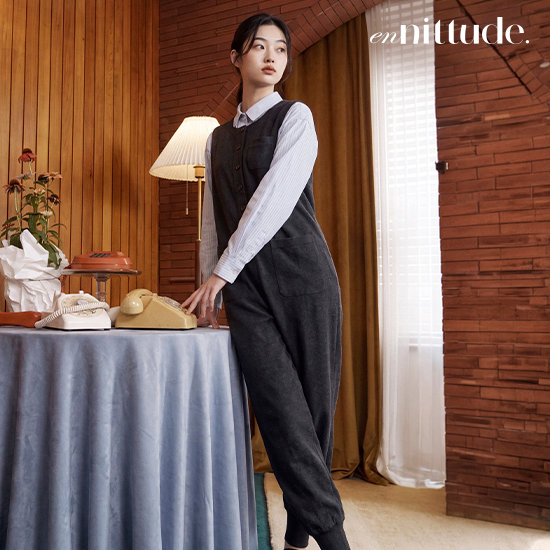 엔니튜드 26FW 울 니트 점프수트 2