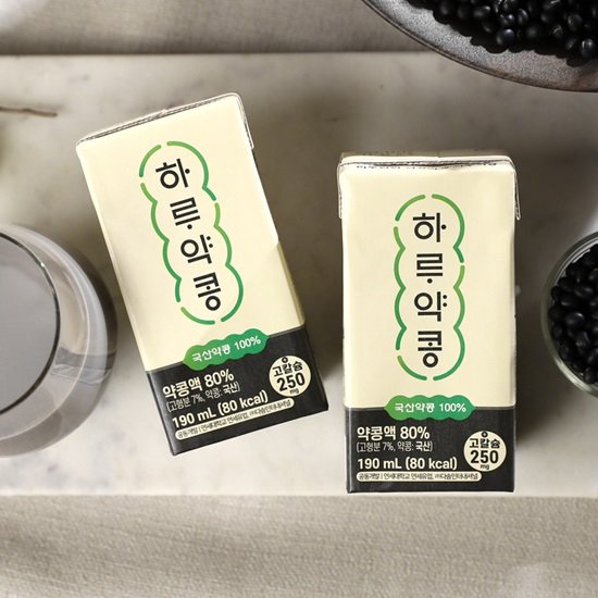 하루약콩 두유 190ml 총 72팩 (24팩 x 3박스)
