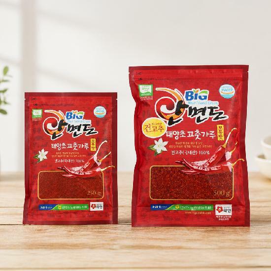 [카드 5%할인]26년산 안면도 태양초 고춧가루 500g X4봉 2