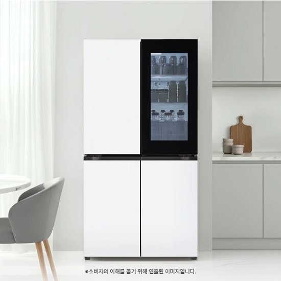 LG 디오스 AI 오브제컬렉션 냉장고 노크온 매직스페이스 865리터 T876MQQ412 2