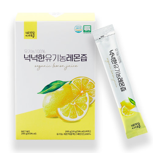 [넉넉한사람들] 넉넉한 유기농 레몬즙 14포 x 12박스, 총 168포