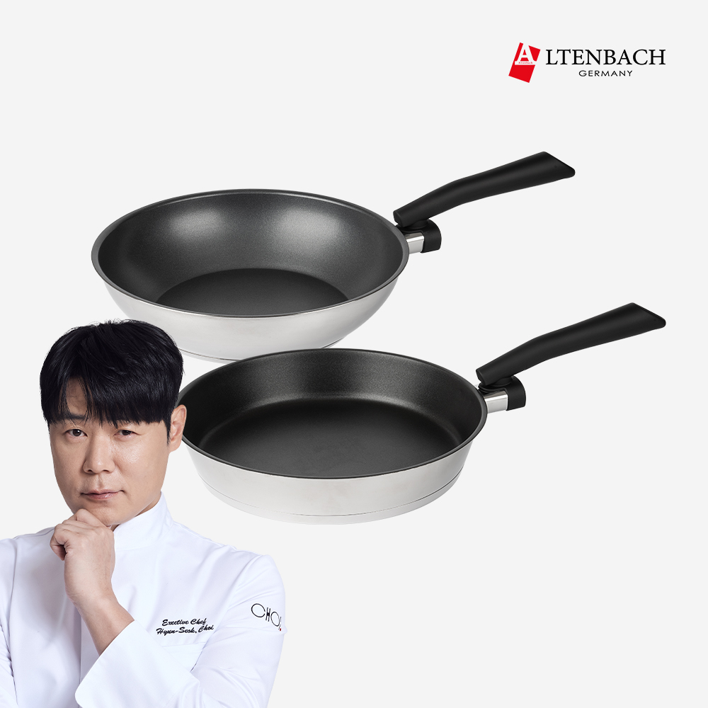 [특별가] 디펜더스 프라이팬(28팬+28웍) 인덕션후라이팬 28팬28웍 세트