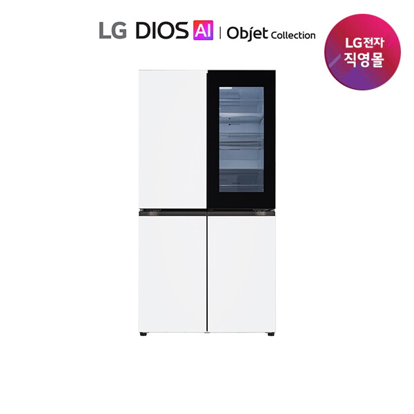 [냉동고증정]LG 오브제 노크온 매직스페이스 냉장고 865L[T876MQQ412]