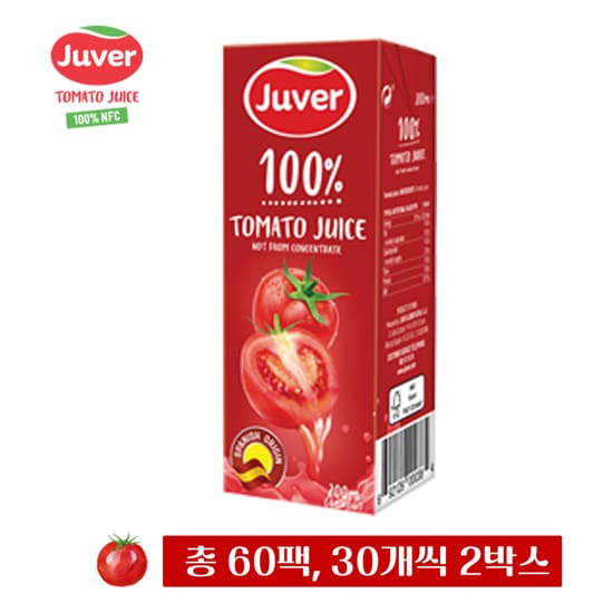 후버 NFC 100% 토마토주스 200ml x 60팩 4