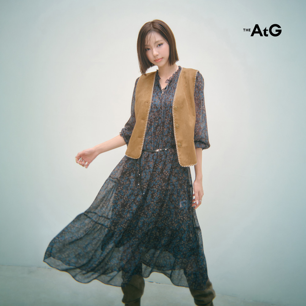 [미리주문10%] 26FW FAUX스웨이드 자수 베스트 4